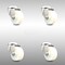 Service Caster 3 Inch 316SS Nylon Wheel Swivel Bolt Hole Caster Set SCC-SS316BH20S314-NYS-4 - alternate 1